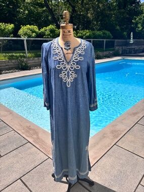 J. Mclaughlin Blue Dress Size Medium